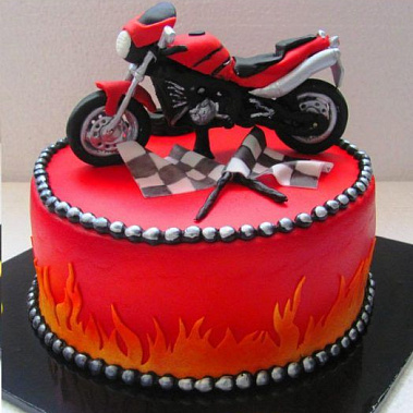 Торт красный мотоцикл купить - челябинск.сладкоежкин.рф
